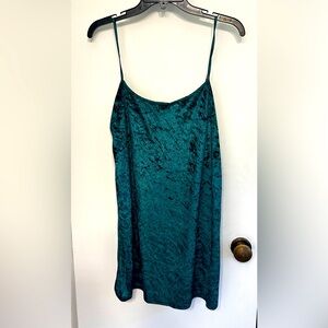 Suede slip dress